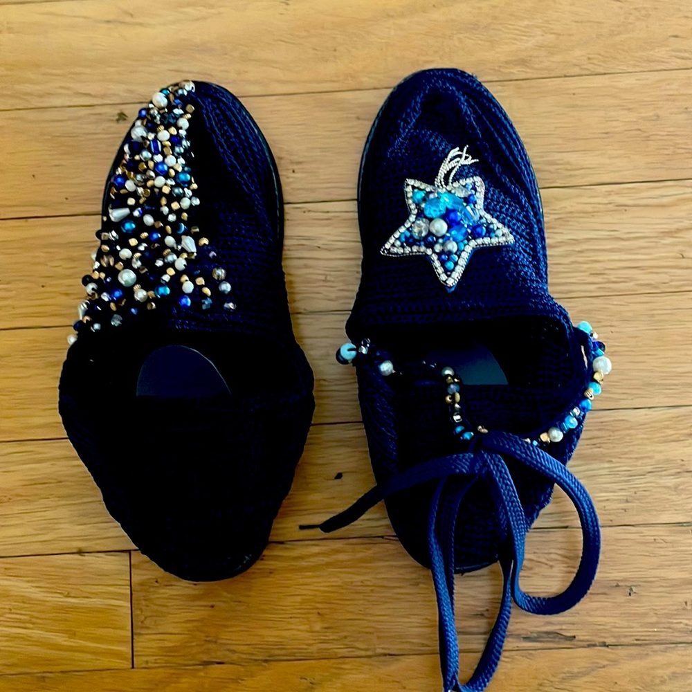 NWT Handmade Crochet Loafers